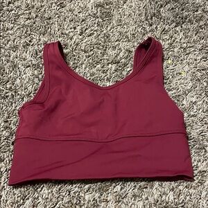 CRZ YOGA Burgundy Scoop Sports Bralette